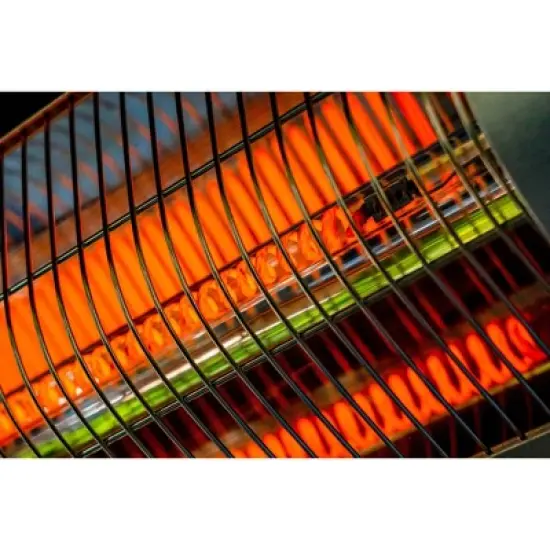 Kenmore Carbon Infrared 1500W Electric Patio Heater with Tripod & Remote Silver image {3}