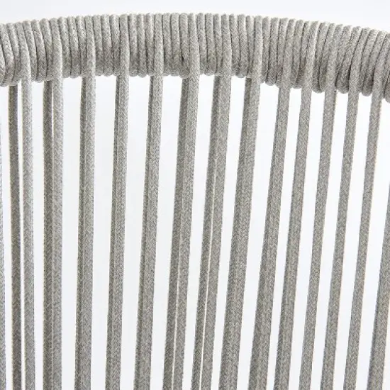 Christopher Knight Home Simone Modern Outdoor Rope Club Chair with Thick Cushions image {8}