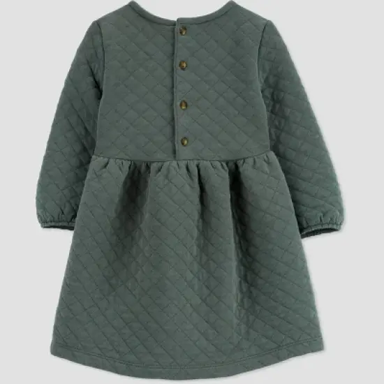 Carter's Just One You&reg;️ Baby Girls' Quilted Dress - Green image {2}