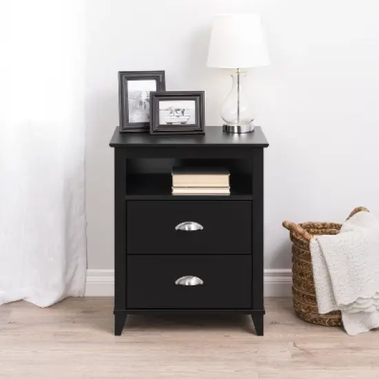Yaletown 2 - Drawer Tall Nightstand - Prepac image {4}