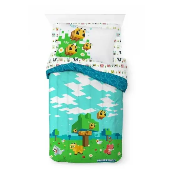 Twin Minecraft Beautiful Day Kids' Comforter image {1}