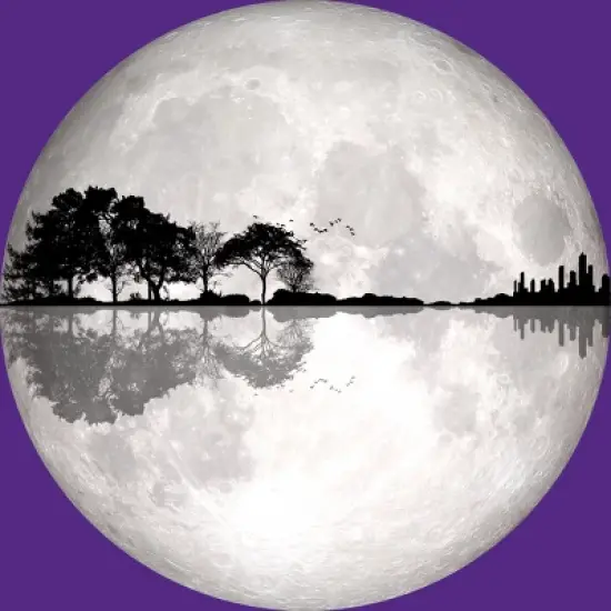 Women's Design By Humans Moonlight Nature Guitar II By Maryedenoa Racerback Tank Top image {1}