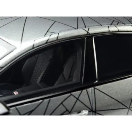 Audi ABT RS7-R (4K) Daytona Gray Metallic with Graphics Limited Edition to 999 pieces Worldwide 1/18 Model Car by GT Spirit image {2}