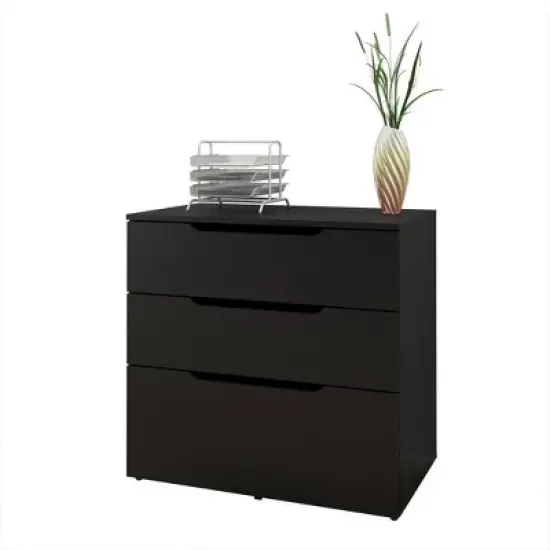 Next 3 Drawer Filing Cabinet Black - Nexera image {1}