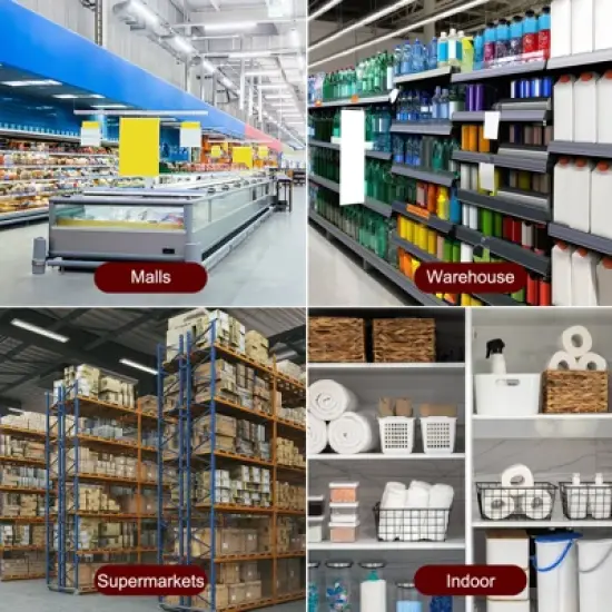 Unique Bargains Wire Shelf Label Holder with Label Paper for Baskets image {4}