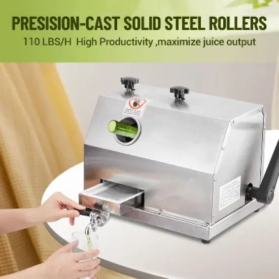 Commercial Sugar Cane Juicer Machine Manual Press Extractor Squeezer 110LBS/H image {4}