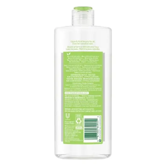 Simple Micellar Cleansing Water - Unscented - 13.5 fl oz image {2}