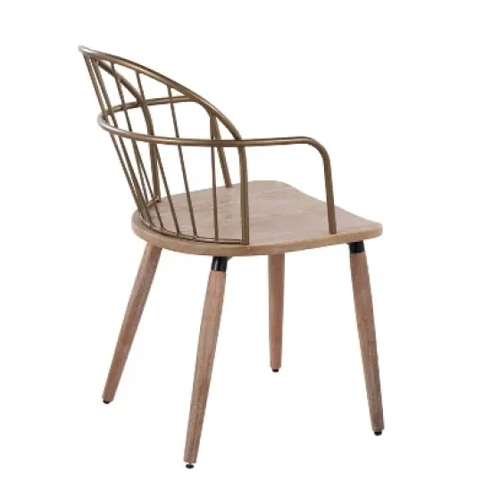 Riley Dining Chair Antique Copper/White Wash - Lumisource image {2}