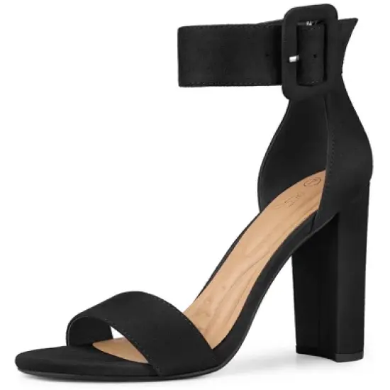 Perphy Open Toe Ankle Straps Block Heel Sandals for Women image {5}