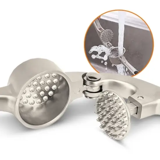 Cheer Collection Heavy Duty and Easy to Squeeze Garlic Crusher image {6}