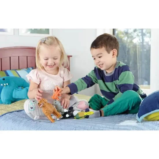 Learning Resources Jumbo Domestic Pets: Cat, Dog, Rabbit, Guinea Pig, Fish and Bird, 6 Animals, Ages 2+ image {2}