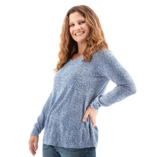 Aventura Clothing Women's Esencia Long Sleeve Sweetheart Neck T-Shirt image {2}