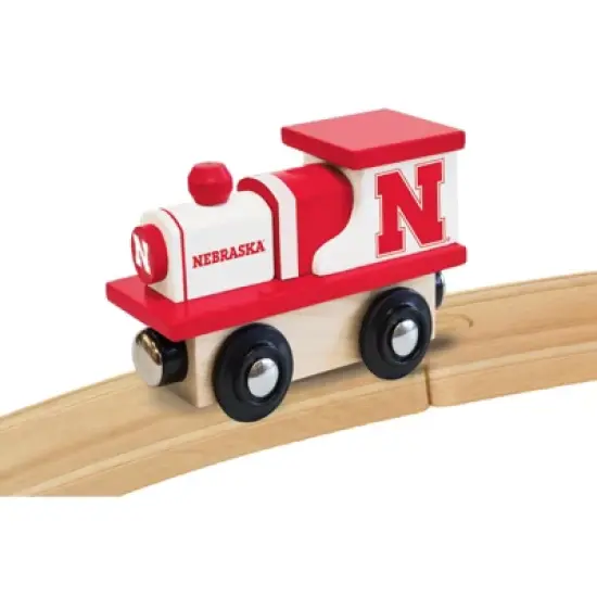MasterPieces Officially Licensed NCAA Nebraska Cornhuskers Wooden Toy Train Engine For Kids image {2}