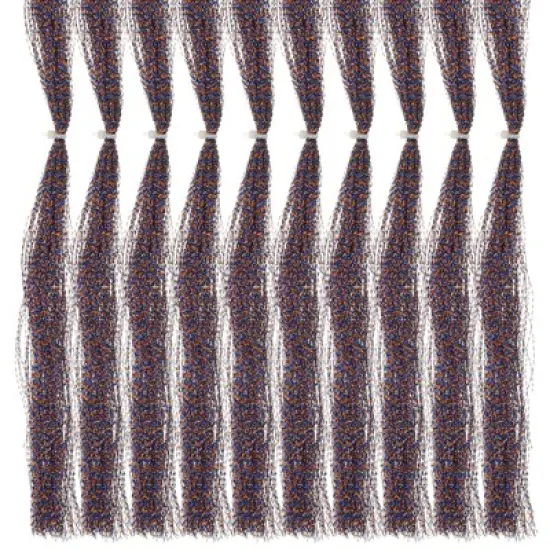 Unique Bargains Holographic Dry Flies Thread Tying Supplies Flash Fly Fishing Line 10 Pcs image {8}