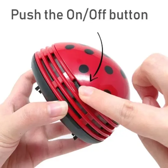 Wrapables Cute Portable Mini Vacuum Cleaner for Home and Office, Ladybug image {10}