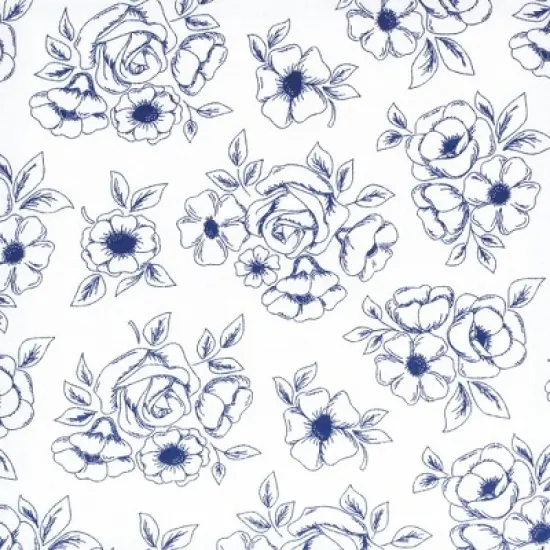 Hudson Baby Infant Girl Changing Pad Cover, Blue Toile, One Size image {1}