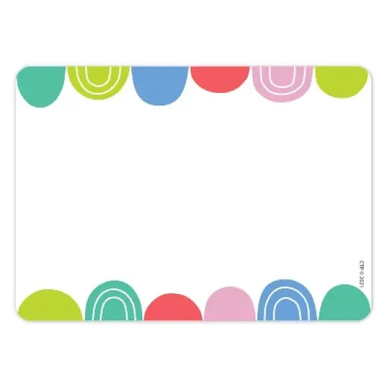 Creative Teaching Press Rainbow Drops Labels, 3-1/2" x 2-1/2", 36 Per Pack, 6 Packs image {1}