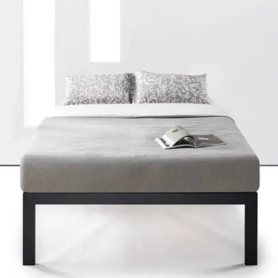 18" Just Mallet Metal Platform Bed Black - Mellow image {1}