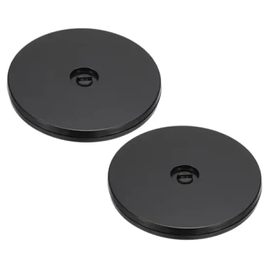 Unique Bargains High-strength Plastic 360-degree Rotating Design Durability Anti-slip Black Swivel Turntable 2 Pcs image {10}