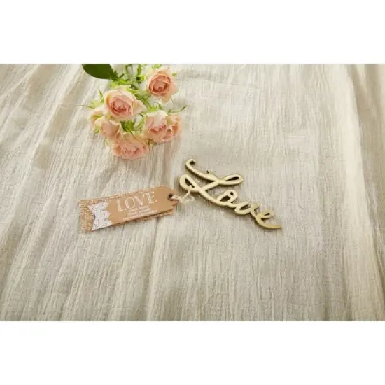 12ct "Love" Antique Bottle Opener Gold image {1}