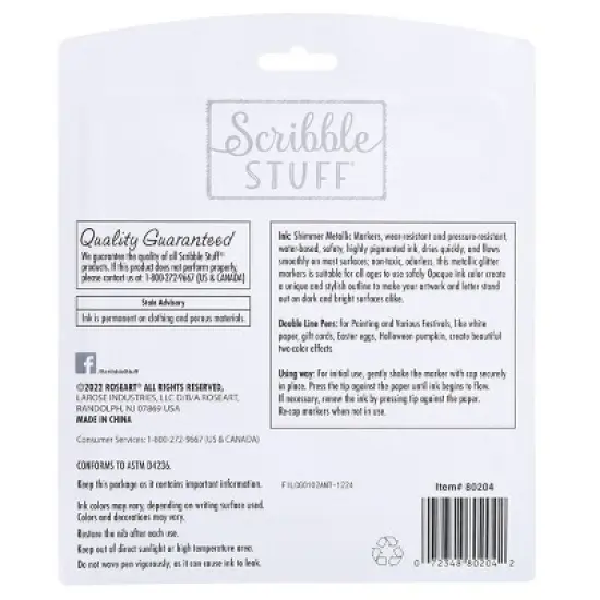 Scribble Stuff 12ct Outliner Markers, Teacher Supplies image {3}