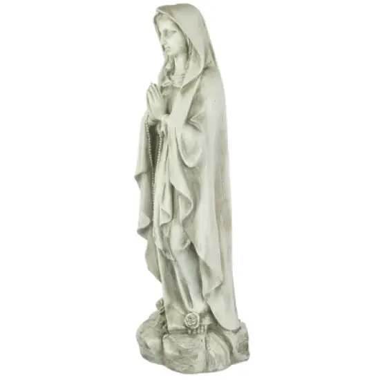 Northlight 27.75" Praying Religious Virgin Mary Outdoor Patio Garden Statue - Ivory image {3}