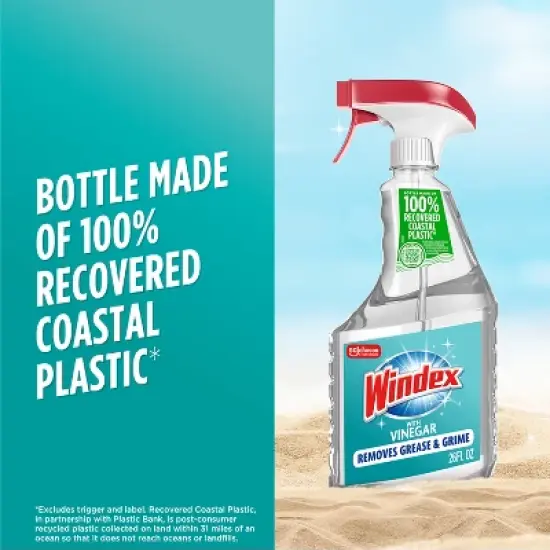 Windex Glass Cleaner Trigger Bottle Vinegar - 26 fl oz image {9}