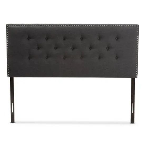 Windsor Modern And Contemporary Fabric Headboard - Baxton Studio image {1}