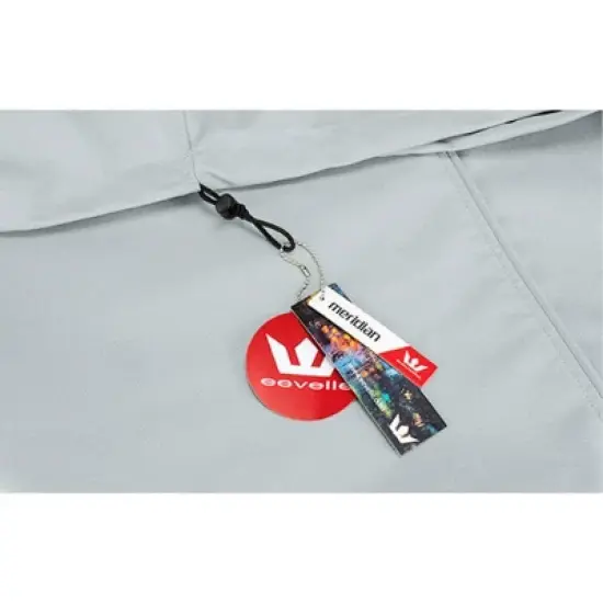 Eevelle 42" Meridian Round Table Fire Pit Cover Silver image {2}