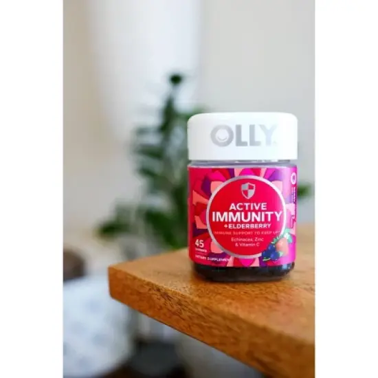 OLLY Active Immunity + Elderberry Support Gummies - Berry Brave - 45ct image {6}