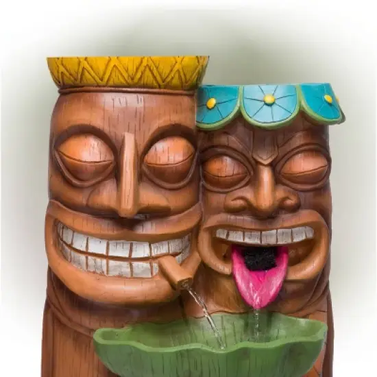 35" 3-Tier Tiki Fountain - Alpine Corporation image {5}