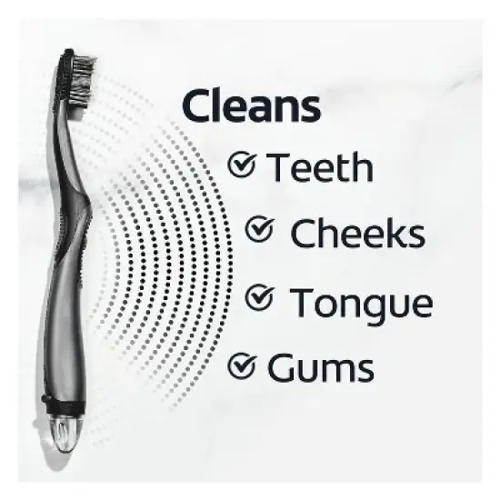 Colgate 360 Vibrate Charcoal Battery Powered Toothbrush - Black image {6}