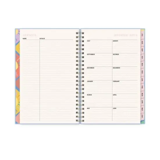 Blue Sky Brook Gossen Planner Faux Leather Lgb 5"X8" Weekly/Monthly Wirebound (12 Month) Light Blue July 2025 To June 2026 image {7}