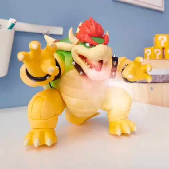 Nintendo The Super Mario Bros. Movie Bowser Figure with Fire Breathing Effect image {6}