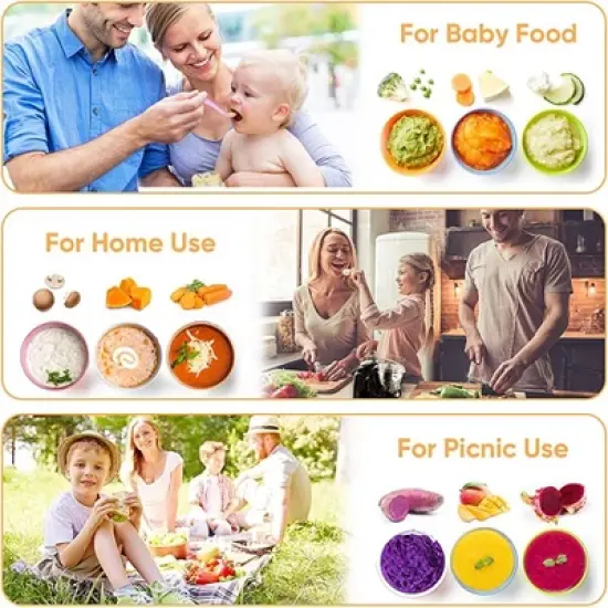 Aemego Mini Food Processor 12oz Meat &Vegetable Electric Food Chopper Black image {8}