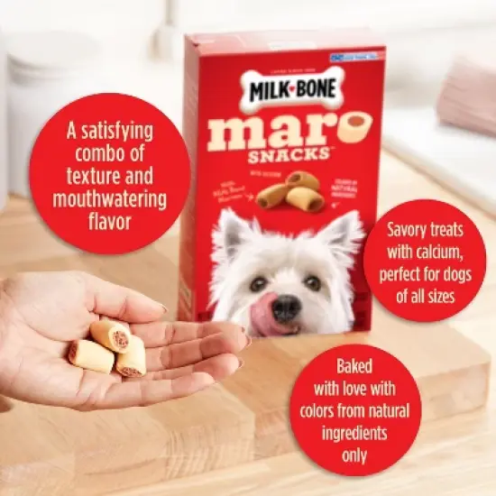 Milk-Bone Maro Snacks with Real Bone Marrow Dog Treats image {2}