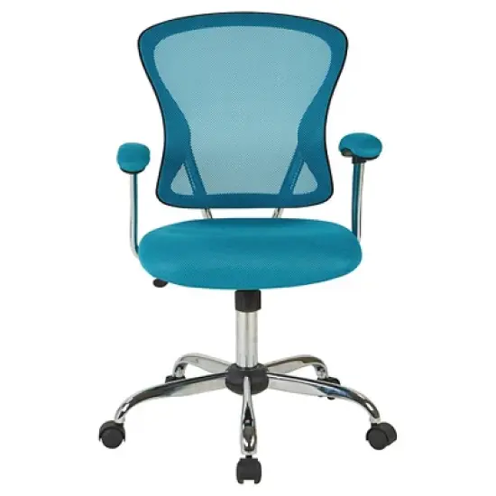Juliana Task Chair Blue Mesh - OSP Home Furnishings image {1}