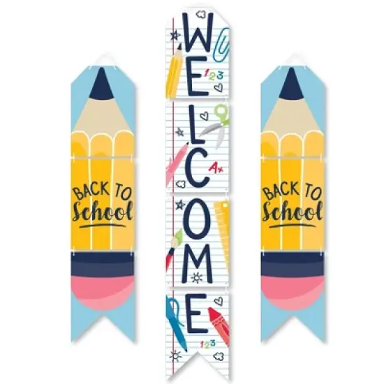 Big Dot of Happiness Back to School - Hanging Vertical Paper Door Banners - First Day of School Classroom Wall Decoration Kit - Indoor Door Decor image {6}