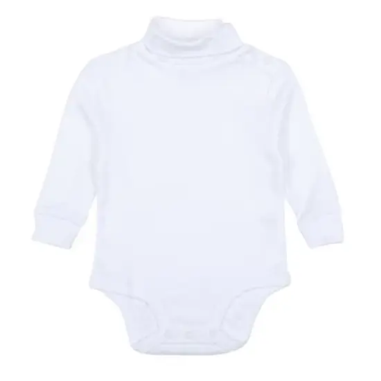 Leveret Baby Long Sleeve Turtleneck Bodysuit image {14}