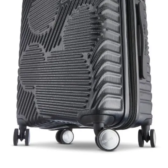 American Tourister Kids' Mickey Molded Hardside Carry On Spinner Suitcase - Black image {2}