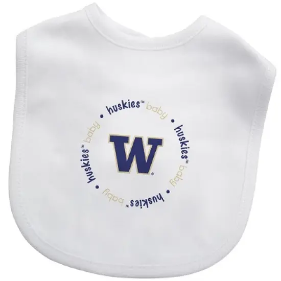 Baby Fanatic 2 Piece Bid and Shoes - NCAA Washington Huskies - White Unisex Infant Apparel image {1}