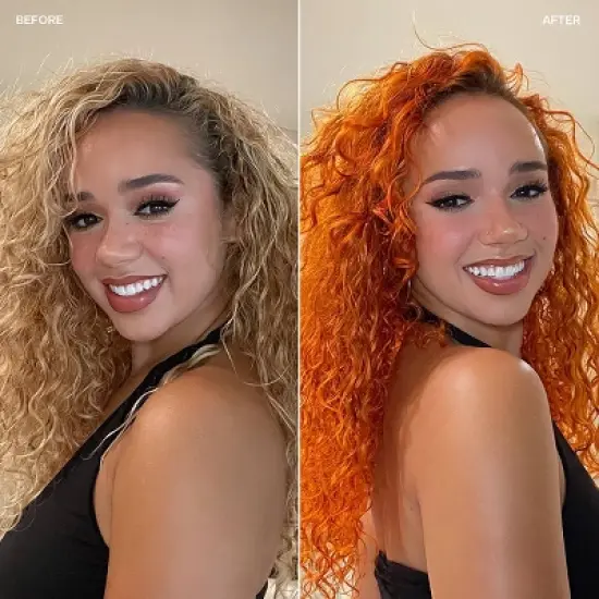 Overtone Ginger Glow Hair Mask- Semi-Permanent Hair Dye & Color Conditioner- Vegan, Ammonia-Free, Copper for Brown & Blonde Hair image {3}