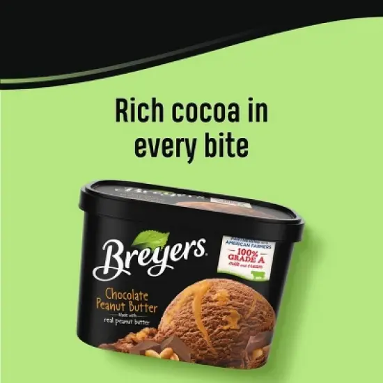 Breyers Chocolate Peanut Butter Ice Cream - 48oz image {4}
