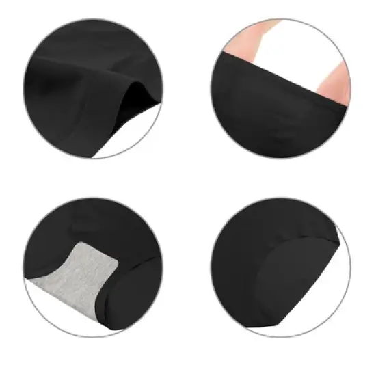 Agnes Orinda Women's Plus Size Panty High Rise Seamless Brief Laser Cut Underwear image {3}