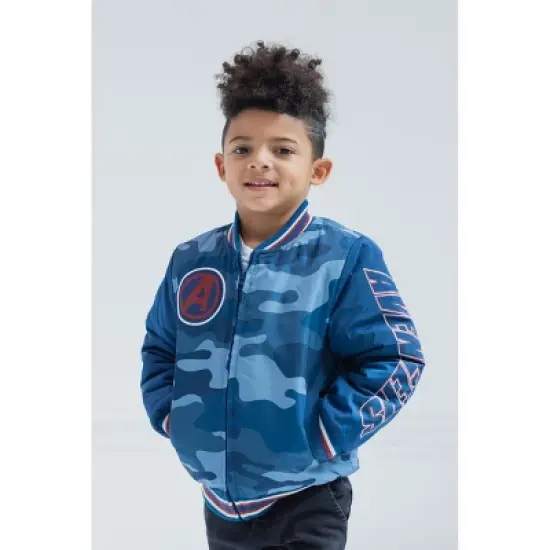 Marvel Avengers Spider-Man Varsity Bomber Jacket Toddler to Big Kid image {1}