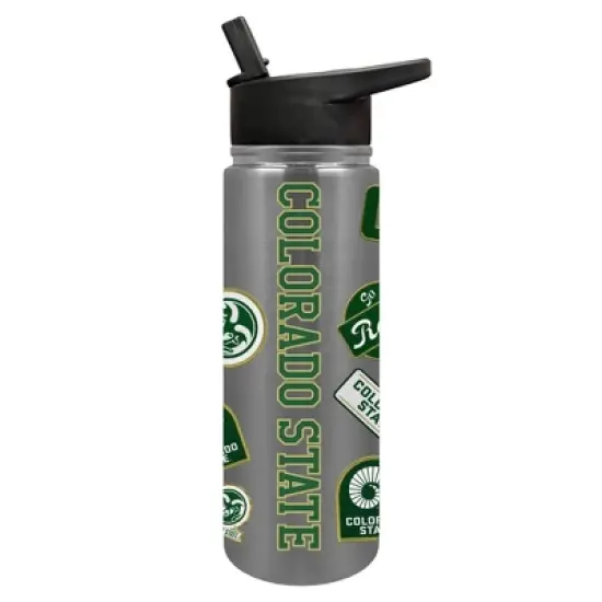 NCAA Colorado State Rams Varsity Thirst Water Bottle - 24oz: Stainless Steel, Portable Drinkware image {4}
