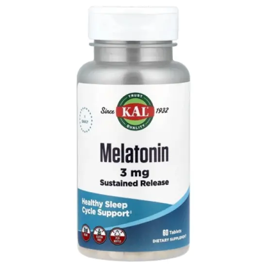 KAL Melatonin, 60 Tablets image {4}