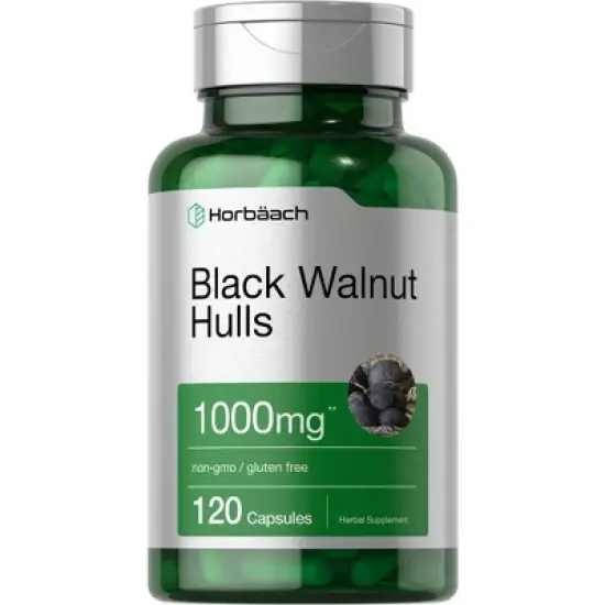 Horbaach Black Walnut Hulls 1000 mg | 120 Capsules image {3}