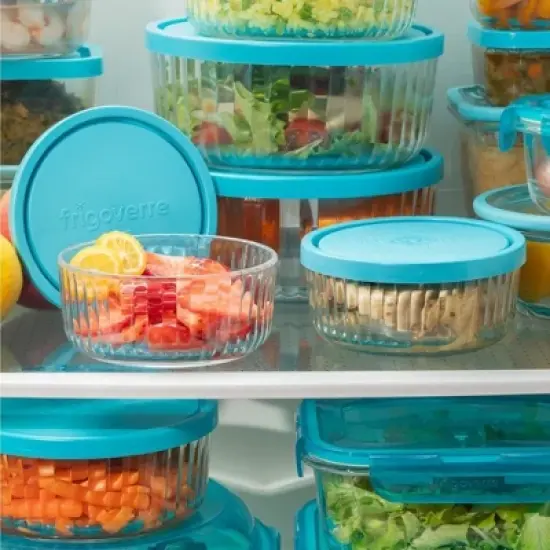 Bormioli Rocco Exclusiva Glass Bowl Set of 3 &ndash; 7", 6", 4.75" Stackable Serving Bowls &ndash; Decorative 3-Size - Dishwasher Safe, Light-Reflective image {6}