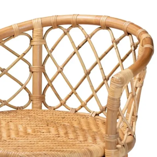 Orchard Rattan Barstool Natural/Brown - bali & pari image {4}
